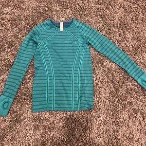 Ivivva Teal Striped Top
